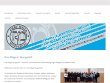 Tablet Screenshot of krav-maga-wuppertal.com